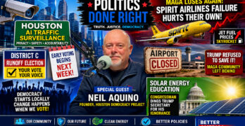 Houston AI Cameras, Spirit Airlines Fallout, and Solar Energy Facts Expose Trump Policy Failures
