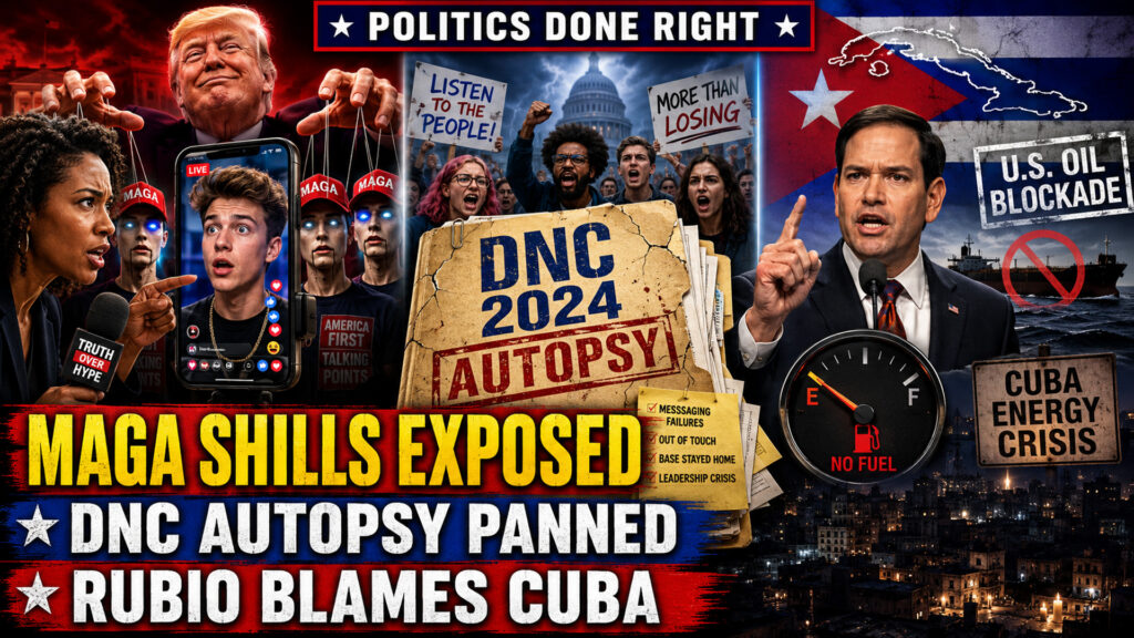 MAGA Influencers Exposed, DNC Autopsy Panned, Rubio Blames Cuba for U.S. Blockade