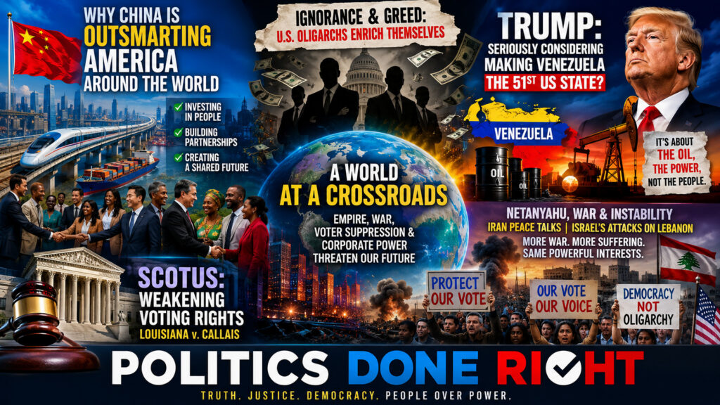LIVE! Trump’s Venezuela Scheme, China’s Rise, and SCOTUS Voting Rights Attack Explained