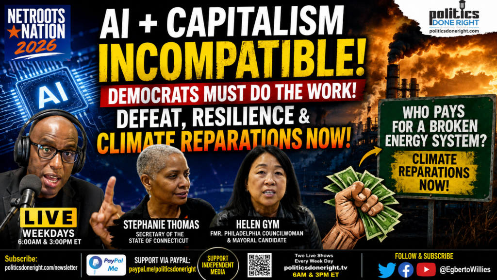 AI Incompatible with Capitalism As Thomas, Gym, And Climate Justice Expose Corporate Power