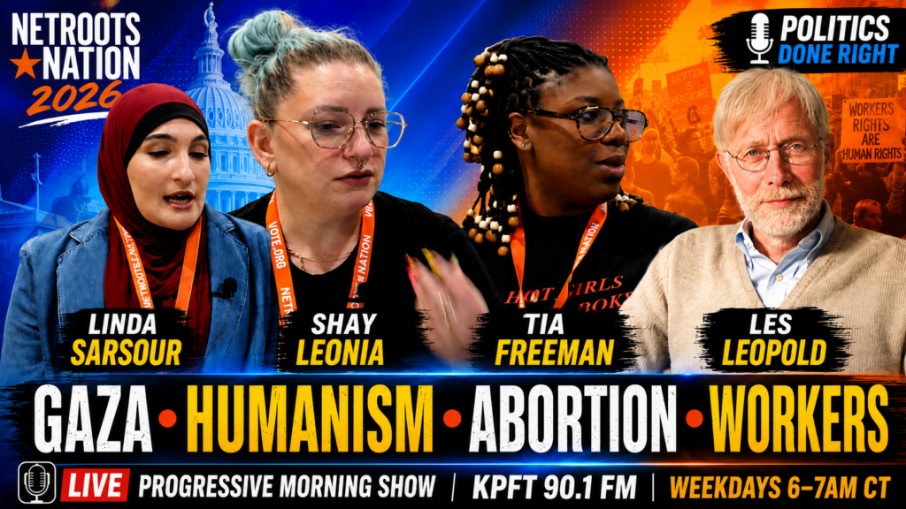 Linda Sarsour, Shay Leonia, Tia Freeman, Les Leopold On Justice & Power