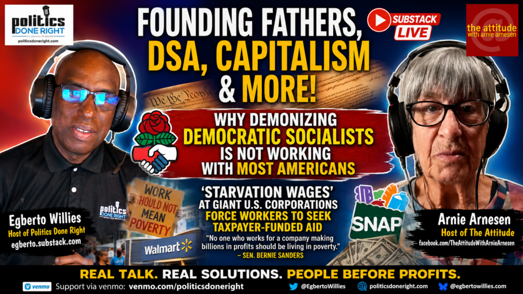 Arnie Arnesen Exposes Capitalism - DSA Smears, Founders and Taxpayer-Subsidized Wages