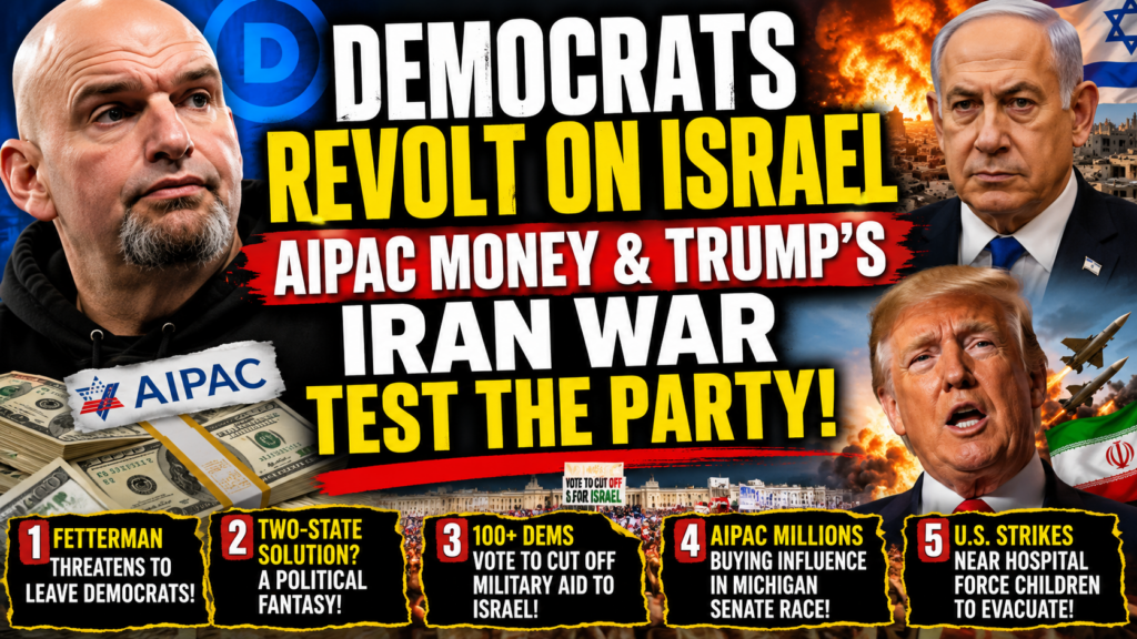 Democrats Revolt on Israel as AIPAC Money and Trump’s Iran War Test the Party