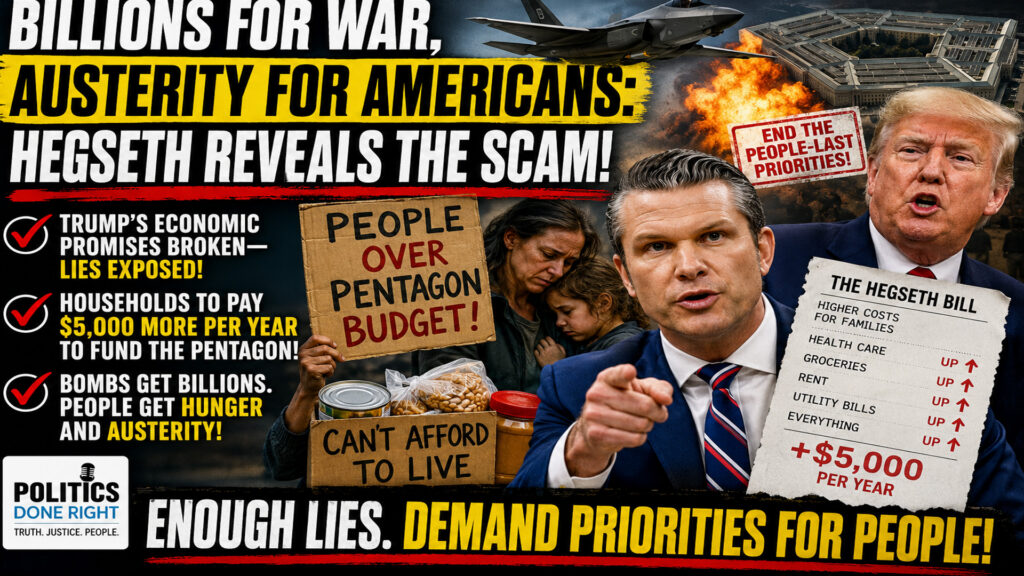 Hegseth’s $5,000 Pentagon Tax Exposes Trump’s Economic Lies and Washington’s War Scam