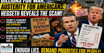 Hegseth’s $5,000 Pentagon Tax Exposes Trump’s Economic Lies and Washington’s War Scam