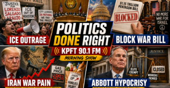 ICE Outrage, Senate Blocks War Bill, Iran Price Pain, and Abbott’s Courthouse Hypocrisy