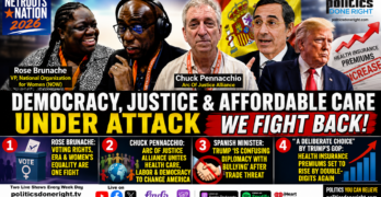 NOW’s Rose Brunache, Chuck Pennacchio, Trump’s Spain Bullying, GOP Healthcare Pain
