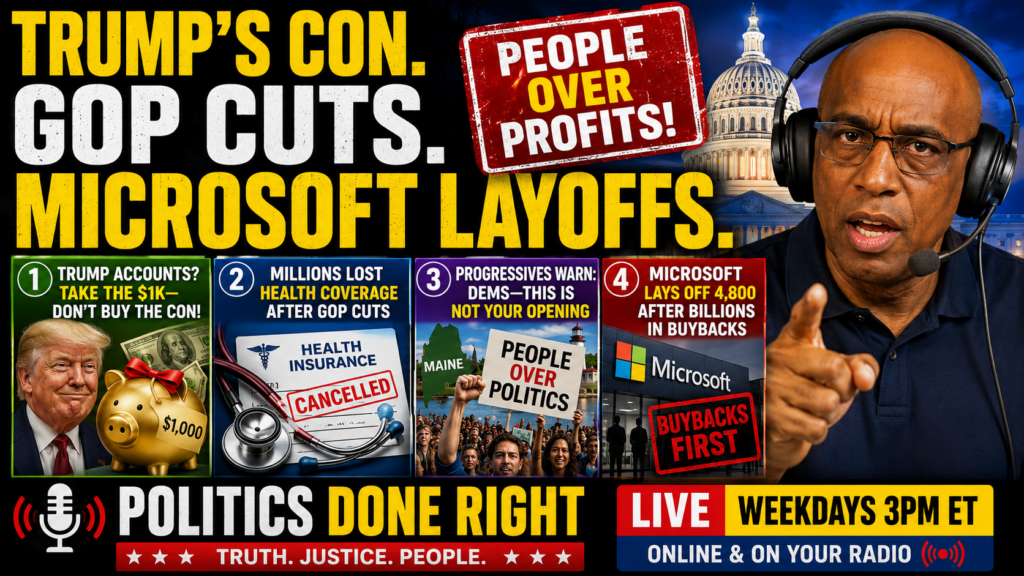 Platner Fallout, Trump Accounts, Obamacare Cuts, Microsoft Layoffs: The Real Power Fight