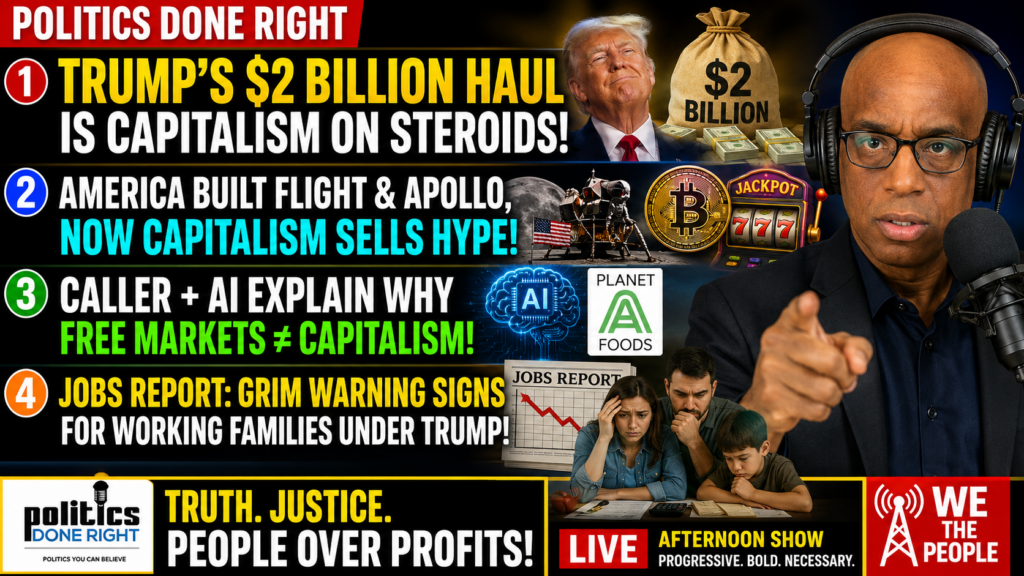 Trump’s $2B Grift, Apollo Myths, Free Markets, AI, And A Grim Jobs Warning