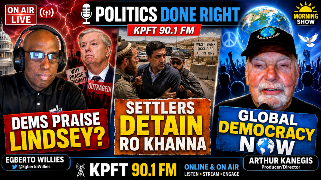 Why Praise Graham? Ro Khanna Confronts Settlers as Kanegis Calls for Global Democracy