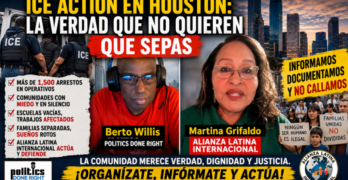 Martina Grifaldo denuncia redadas de ICE y organiza ayuda urgente en Houston