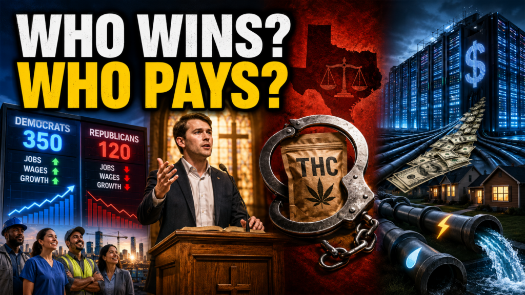 Democrats Deliver, Talarico Preaches, Texas Criminalizes THC and Subsidizes Big Data Centers