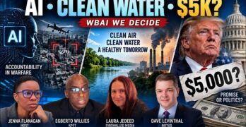 Jenna Flanagan WBAI: Panel AI, Gaza, EPA Rollbacks and Trump’s $5,000 Promise: What the Facts Show